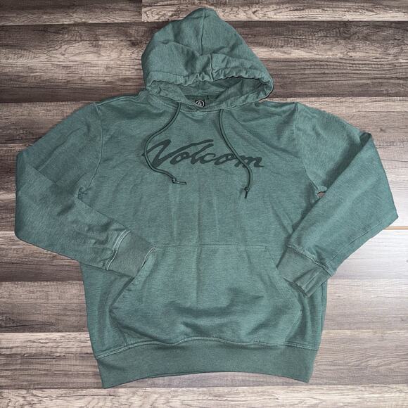 Volcom Green Hoodie Mens Size Medium - Picture 1 of 4